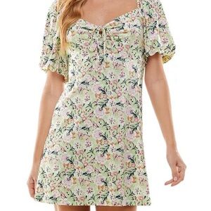 Floral Puff Sleeve Dress